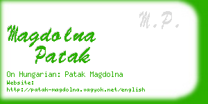 magdolna patak business card